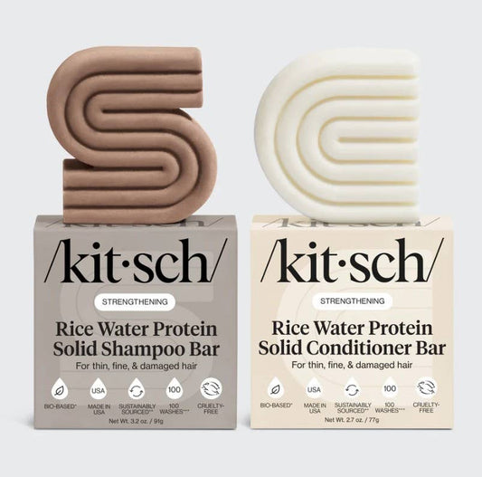Rice Water Shampoo & Conditioner Bar Combo for Hair Growth