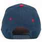 C.C Two-Tone Flag Letter on Two Tone Trucker Hat: Red/Navy