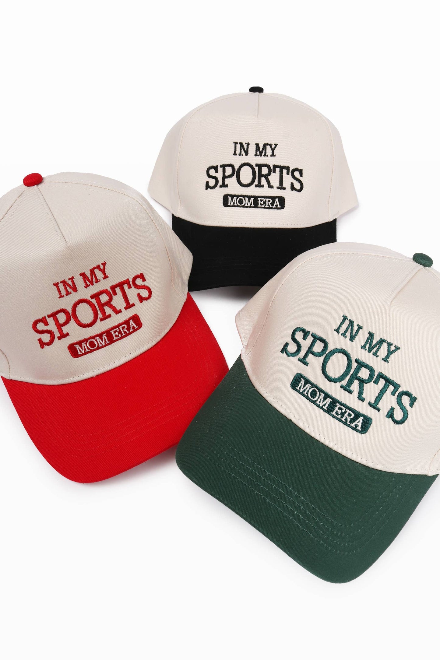 IN MY SPORTS MOM ERA Embroidery Baseball Cap: Black