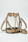 Clear Crossbody Stadium Bucket Bag: Gray