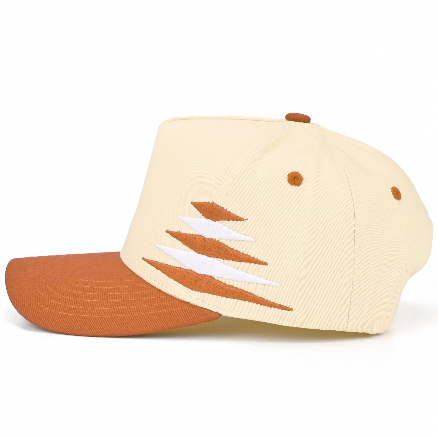 C.C Two Tone Diamond Pattern on Two Tone Trucker Hat: Red/Black