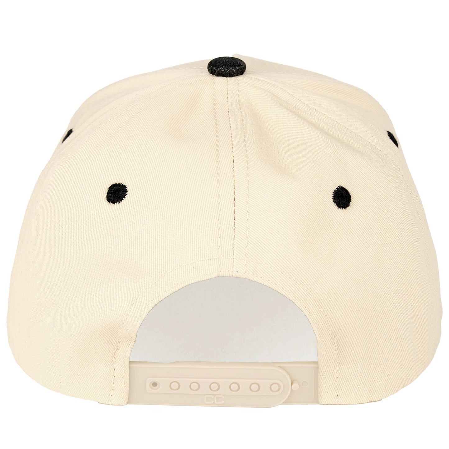 C.C Glitter Brim Two Tone Trucker Hat: Black