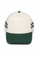 Retro Stripe Mesh Trucker Cap: Black