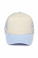 Retro Stripe Mesh Trucker Cap: Black