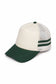 Retro Stripe Mesh Trucker Cap: Black