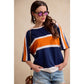 WOMEN GAMEDAY COLORBLOCK TEE: BLACK/RED