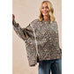 LEOPARD PRINT OVERSIZED SWEATSHIRT: LEOPARD