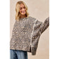 LEOPARD PRINT OVERSIZED SWEATSHIRT: LEOPARD