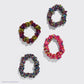 Lisa Frank x Kitsch Ruched Satin Scrunchies in Rainbow Leopard