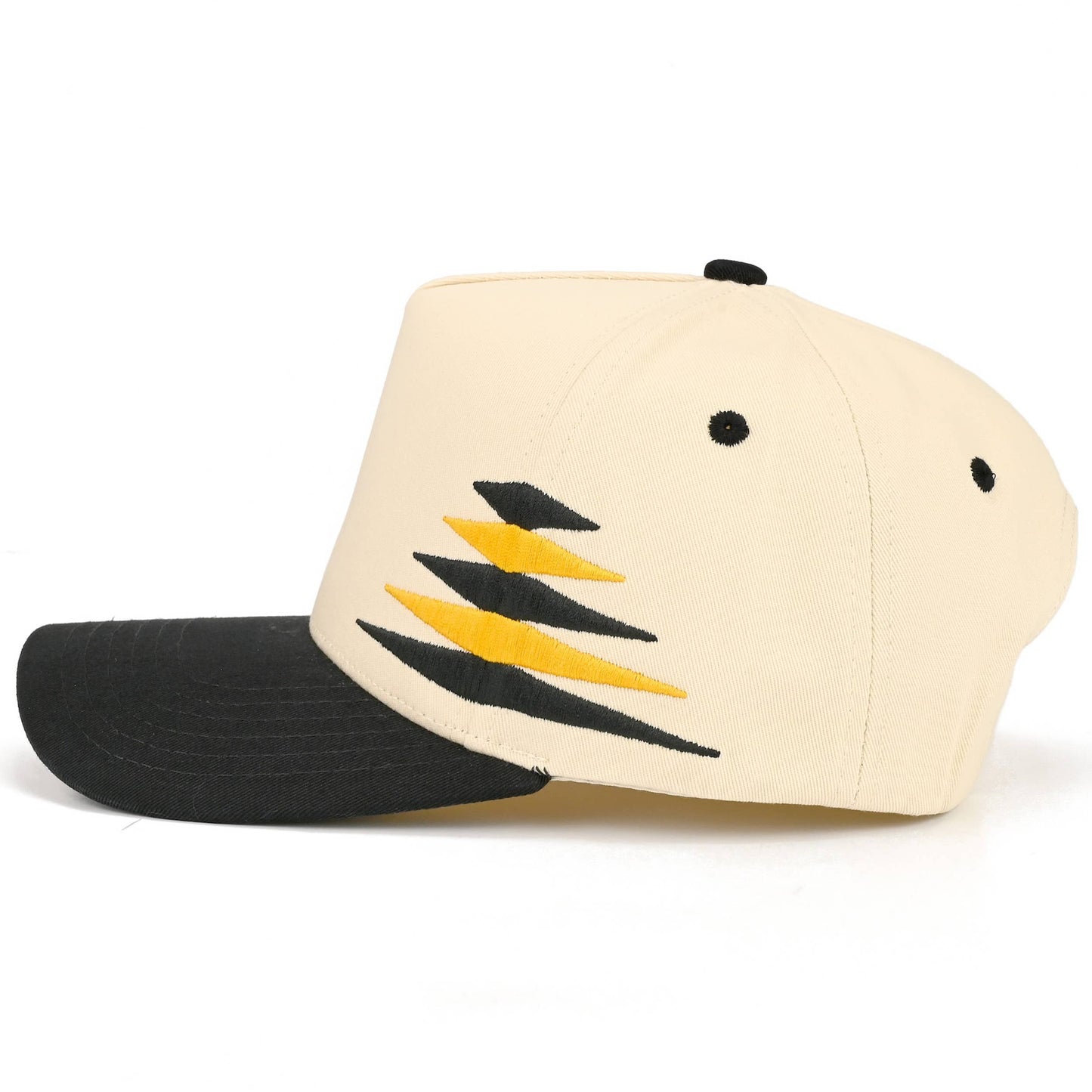 C.C Two Tone Diamond Pattern on Two Tone Trucker Hat: Red/Black