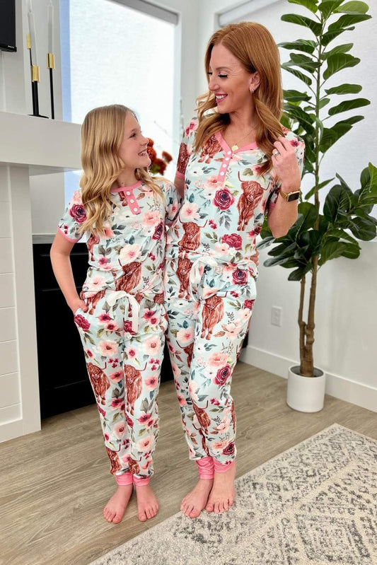 HIGHLAND COW JOGGER PAJAMAS