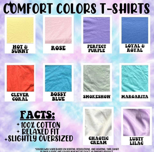 Bringing My Name up at tables Rent-a-center is looking for Comfort Colors Tee