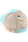 C.C Kids Washed Denim Elastic Band Crossed Pony Cap: Black