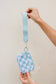Willow Wristlet Wallet - Aqua Checkered RTS
