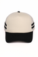 Retro Stripe Mesh Trucker Cap: Black