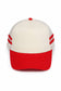 Retro Stripe Mesh Trucker Cap: Black