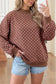 66 Plus Size F/W 26 Polka Dot Mock Neck Sweatshirt (S-4X): White / 2X
