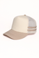 Retro Stripe Mesh Trucker Cap: Black