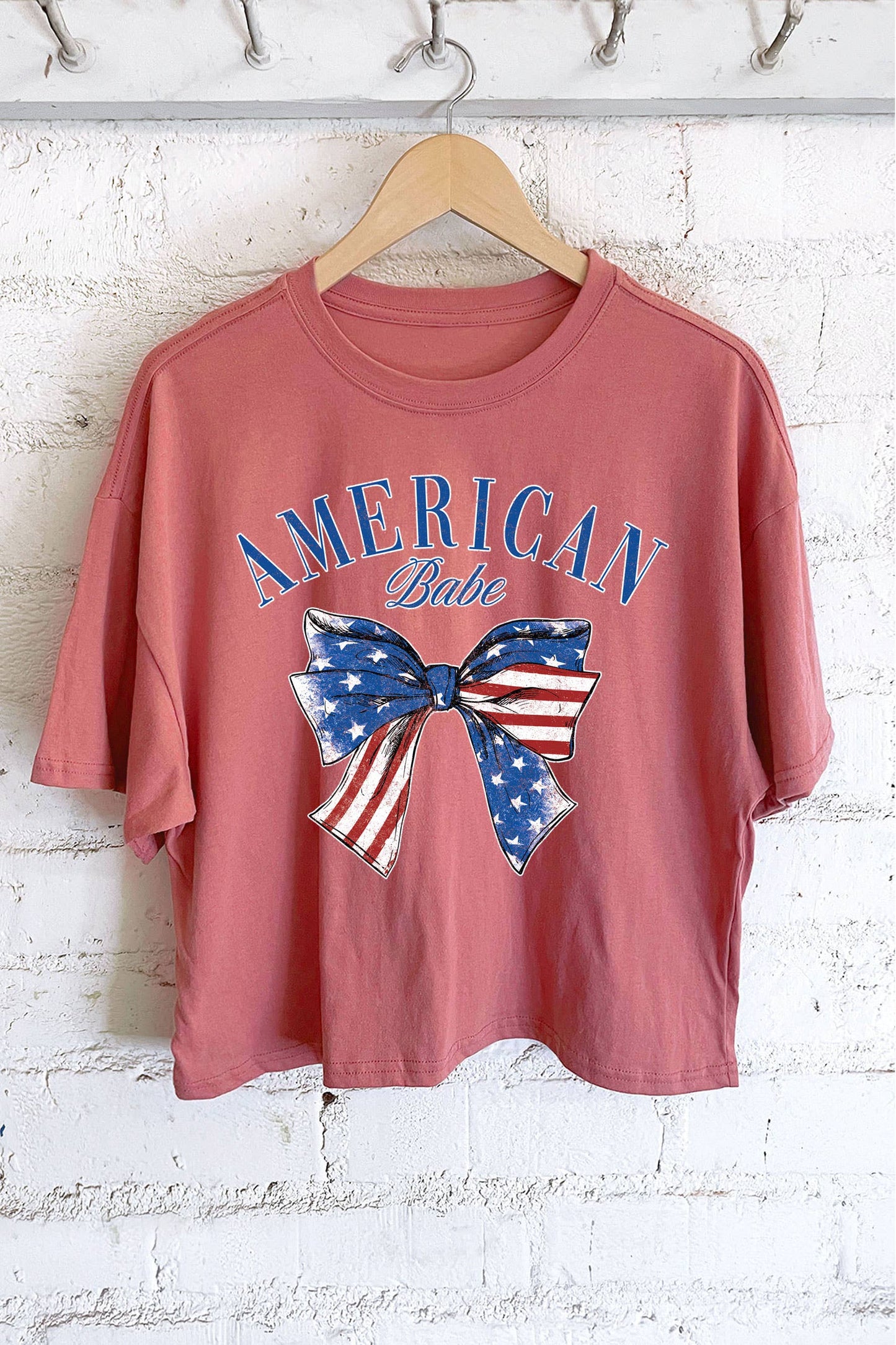 AMERICAN BABE COQUETTE LONG CROP TOP