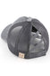 C.C Kids Washed Denim Elastic Band Crossed Pony Cap: Black