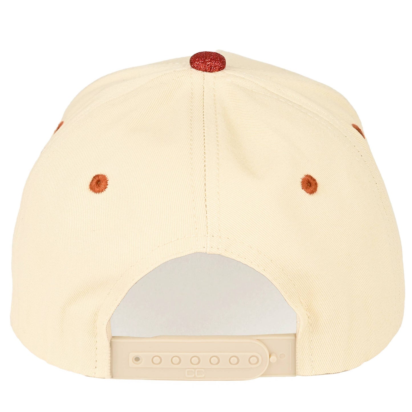 C.C Glitter Brim Two Tone Trucker Hat: Hot Pink