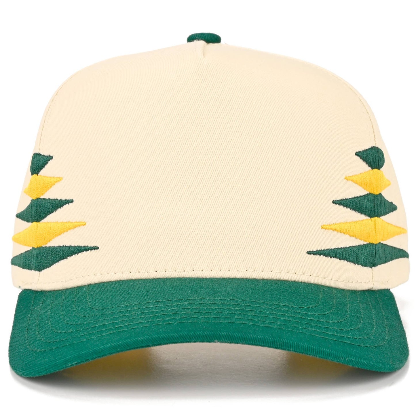 C.C Two Tone Diamond Pattern on Two Tone Trucker Hat: Red/Black