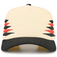 C.C Two Tone Diamond Pattern on Two Tone Trucker Hat: Red/Black