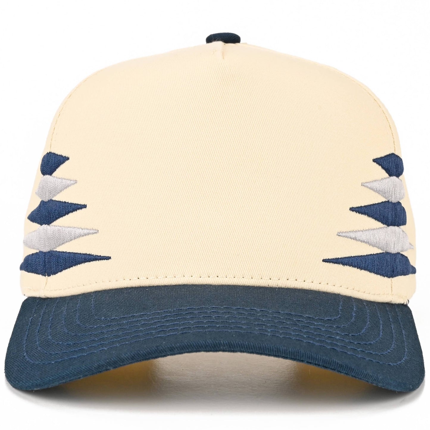C.C Two Tone Diamond Pattern on Two Tone Trucker Hat: Black/Red