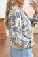 66 Fall 2026 Camo Color Block Trim Zip Bomber Jacket (S-XL): Multicolour / S
