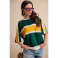WOMEN GAMEDAY COLORBLOCK TEE: BLACK/RED
