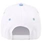 C.C LAKE Letter Embroidered Two Tone Trucker Hat: Turquoise
