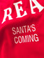 PRE ORDER Santa’s Coming Graphic Scuba Oversized Sweatshirt: 2XL