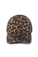 Leopard print baseball cap with mesh back: Black