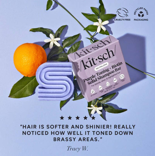 Purple Toning Shampoo Bar for Color Treated & Grey Hair