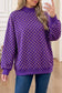 66 Plus Size F/W 26 Polka Dot Mock Neck Sweatshirt (S-4X): White / 2X