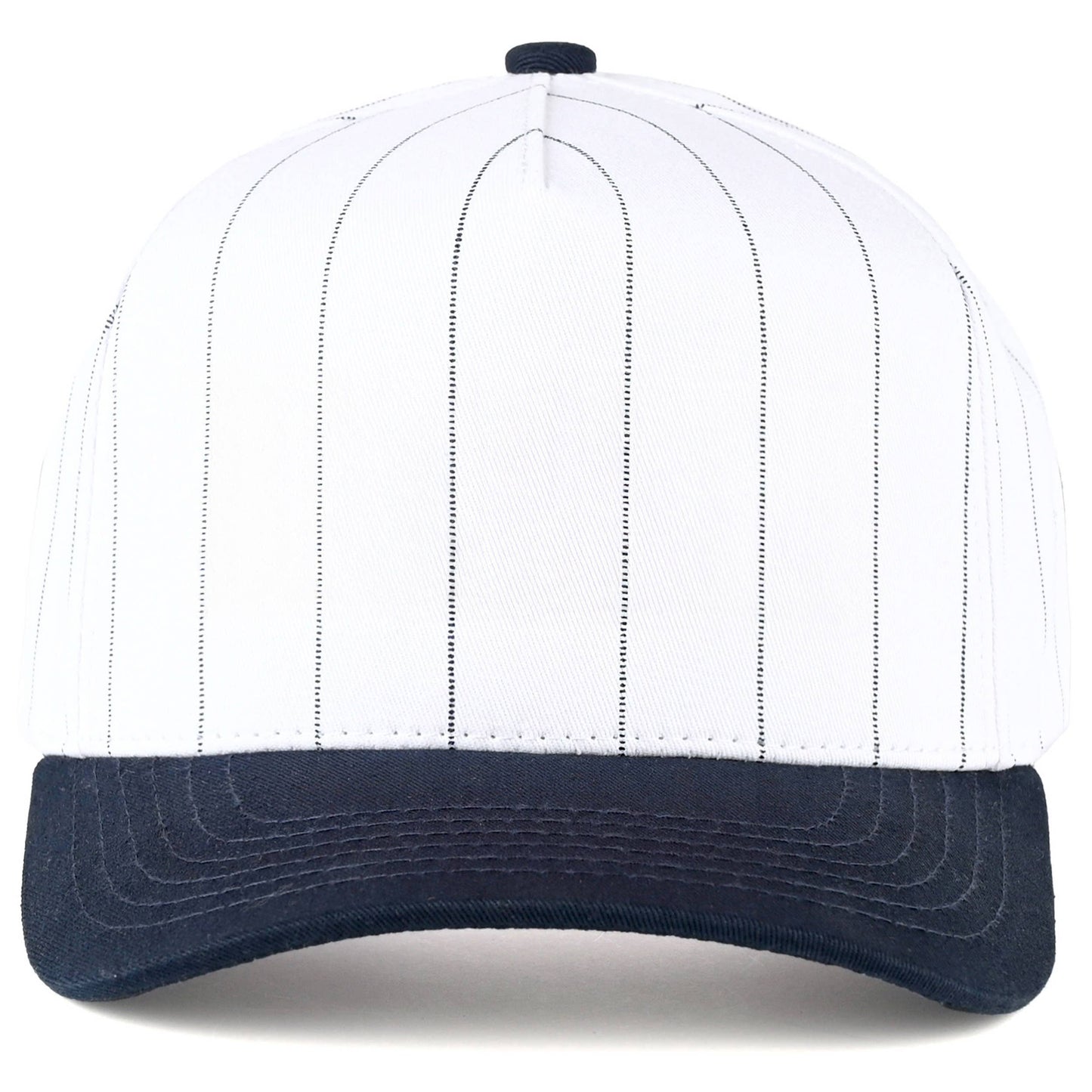 C.C Pinstripe Pain Two Tone Trucker Hat Baseball Cap: Black