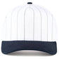 C.C Pinstripe Pain Two Tone Trucker Hat Baseball Cap: Black
