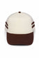 Retro Stripe Mesh Trucker Cap: Black