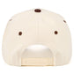 C.C HE'S FARMING Letter Embroidered Two Tone Trucker Hat: Brown