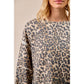LEOPARD PRINT OVERSIZED SWEATSHIRT: LEOPARD