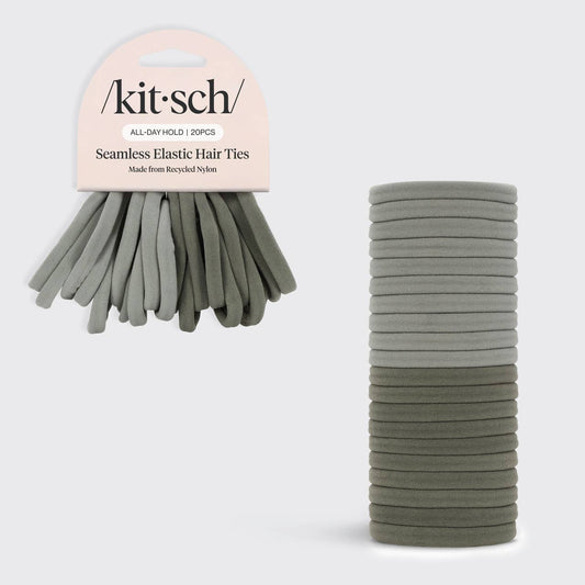 Eco-Friendly Nylon Elastics 20pc - Eucalyptus