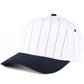 C.C Pinstripe Pain Two Tone Trucker Hat Baseball Cap: Black