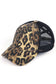 C.C Kids Washed Denim Elastic Band Crossed Pony Cap: Black