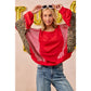 GAMEDAY THEME STRIPE MIX AND MATCH TOP: RED / L