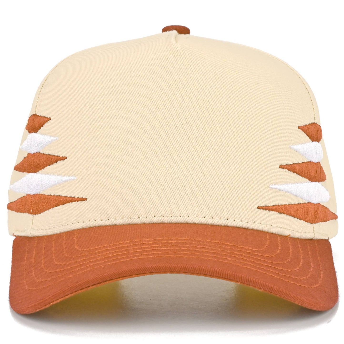 C.C Two Tone Diamond Pattern on Two Tone Trucker Hat: Black/Red