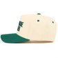 C.C SO GOD MADE A FARMER Letter Two Tone Trucker Hat: Red
