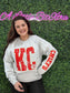 KC Chiefs Ash Sleeve Sweatshirt