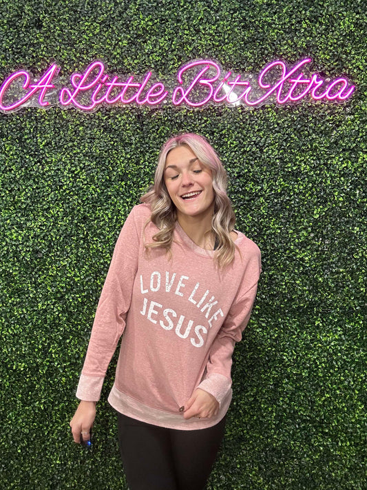 Love Like Jesus Pink Crew