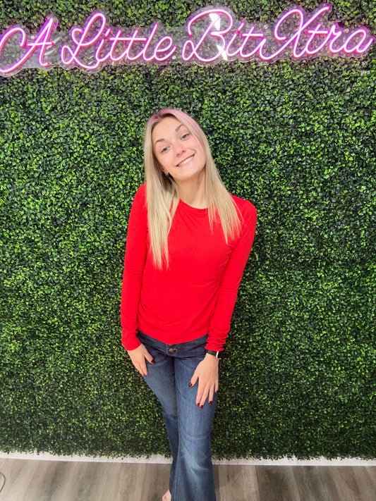 RUBY MICROFIBER LONG SLEEVE