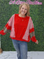 GAMEDAY THEME STRIPE MIX AND MATCH TOP: RED